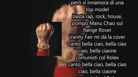 testo della canzone comunisti col rolex